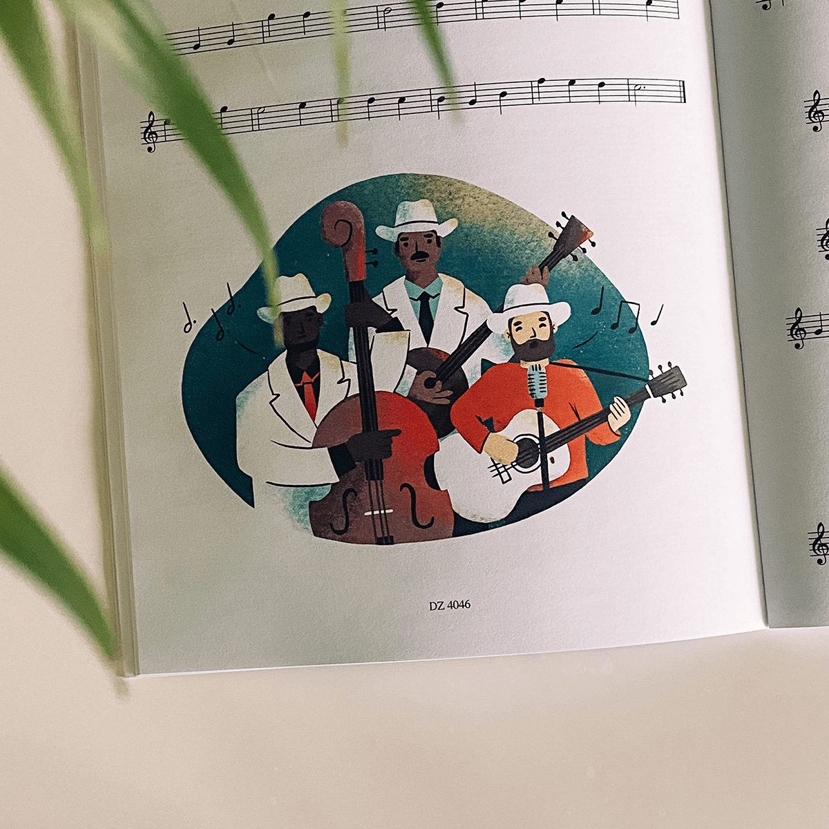 Sasha-Kolesnik_Music-book-illustration_Country band