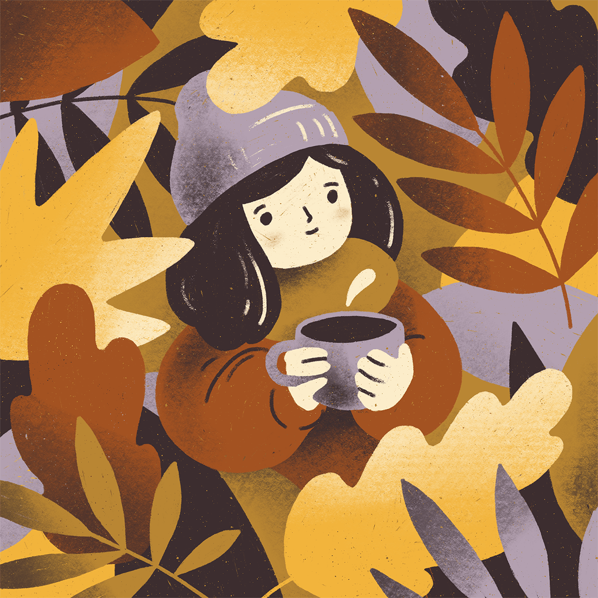 Sasha Kolesnik_autumn cozy_illustration