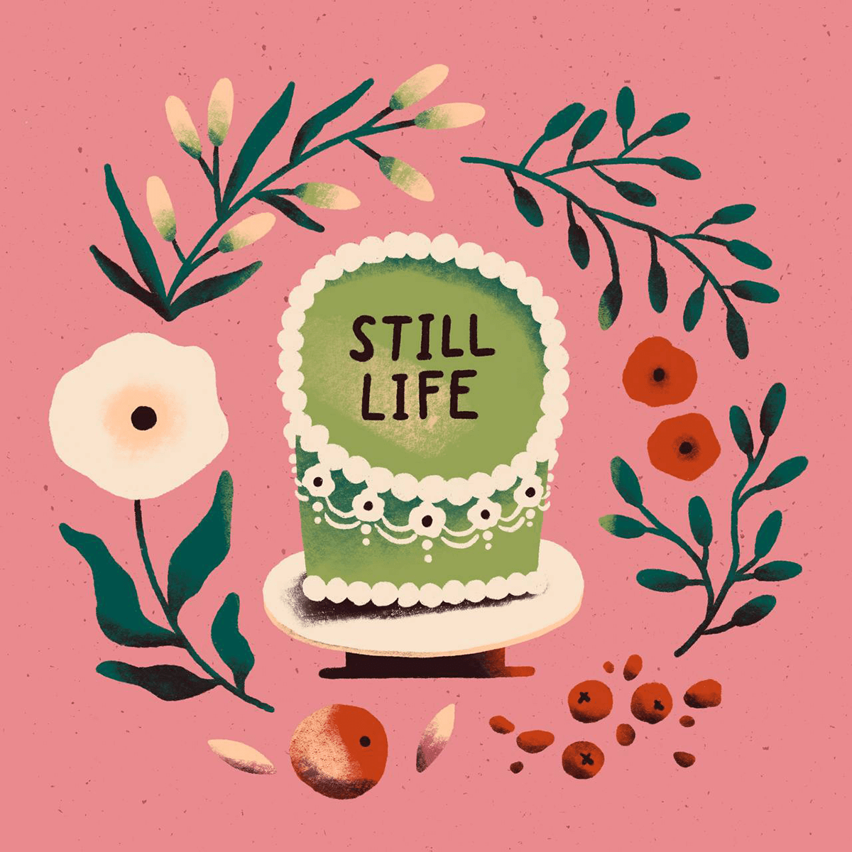 Sasha Kolesnik_cake still life_illustration