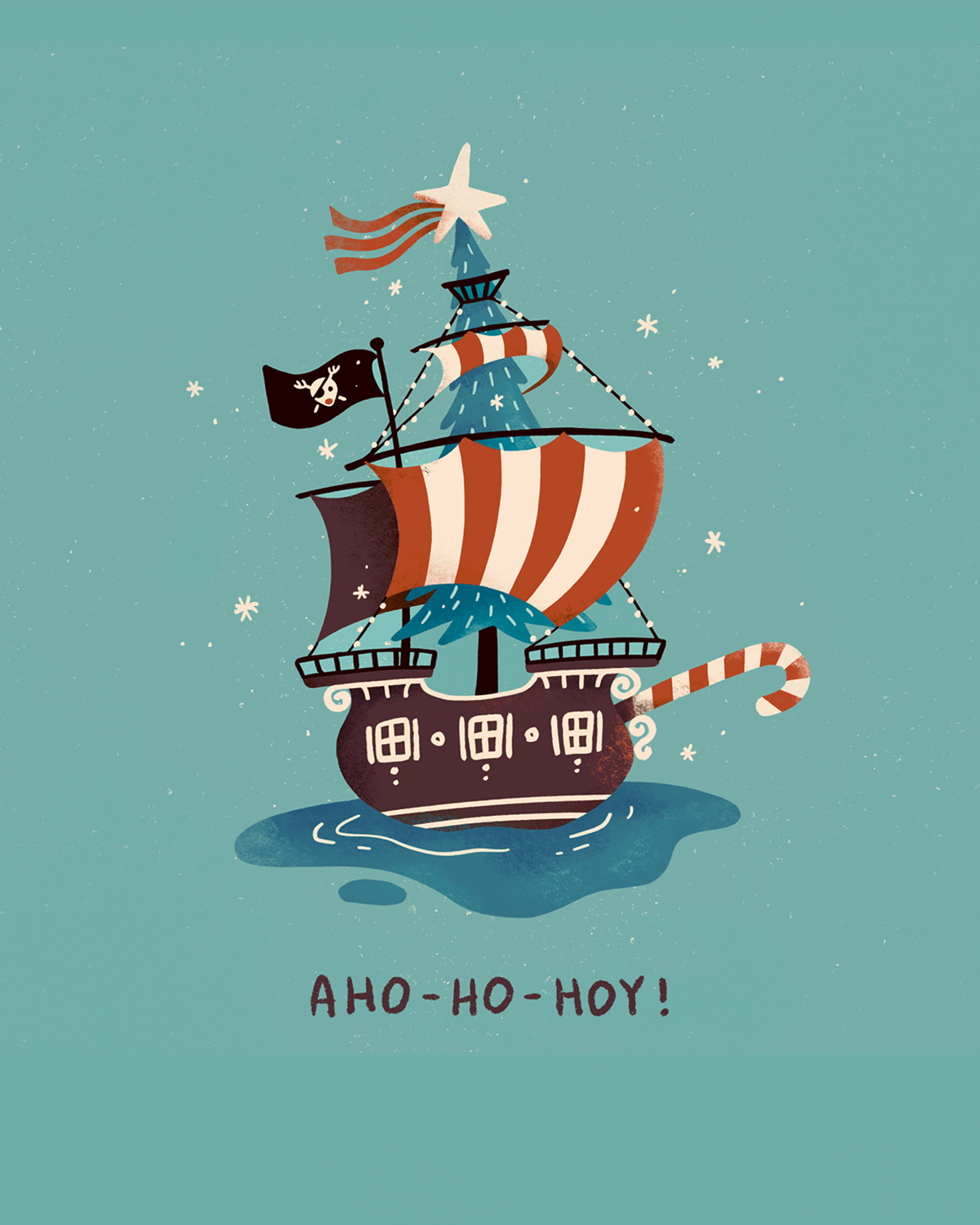 Sasha-Kolesnik_christmas-card-pirates-ahohohoy_illustration