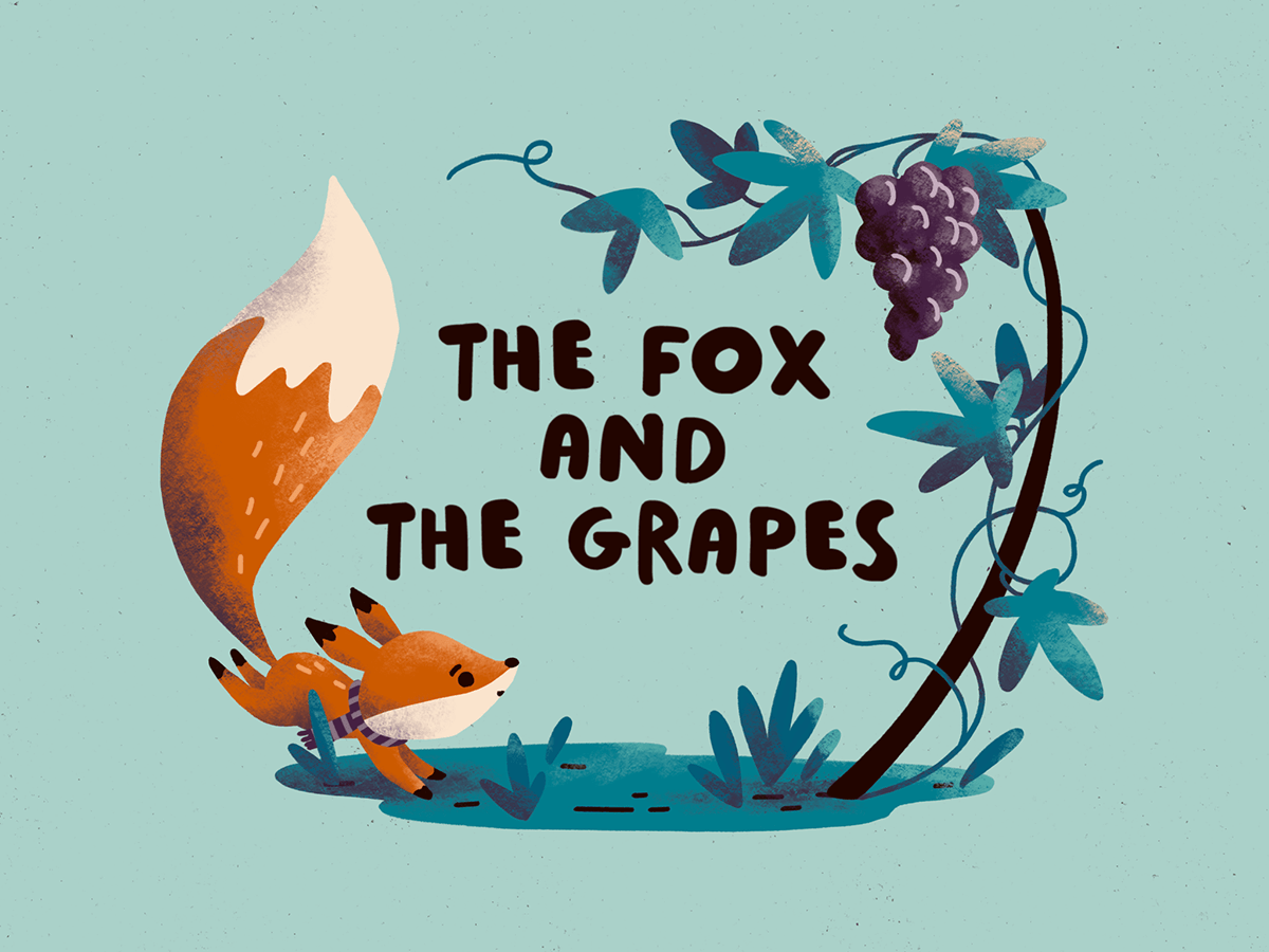 Sasha Kolesnik_fox and grapes_cover illustration