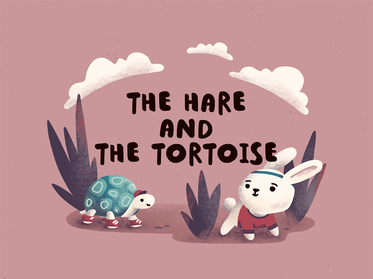 Sasha Kolesnik_hare and tortoise_cover illustration