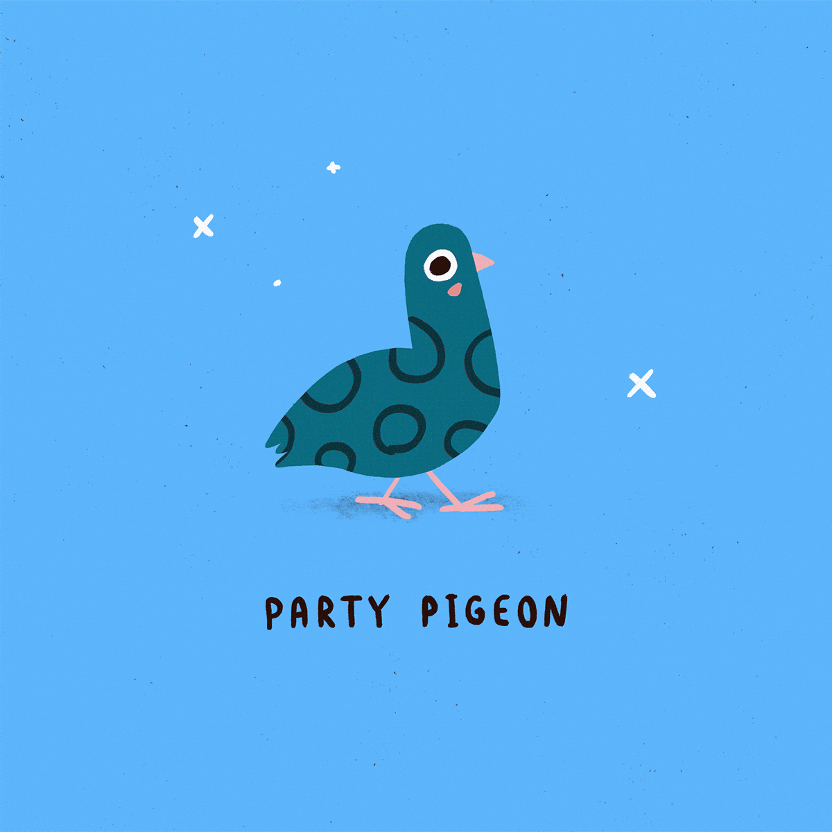Sasha Kolesnik_party pigeon_animated illustration