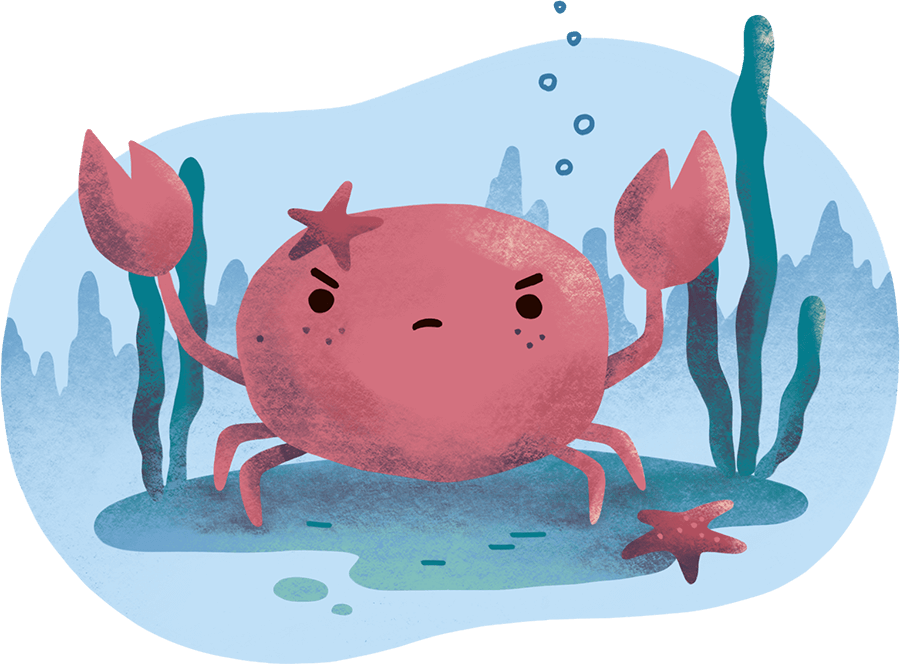 Sasha Kolesnik_two crabs_childrens illustration_3