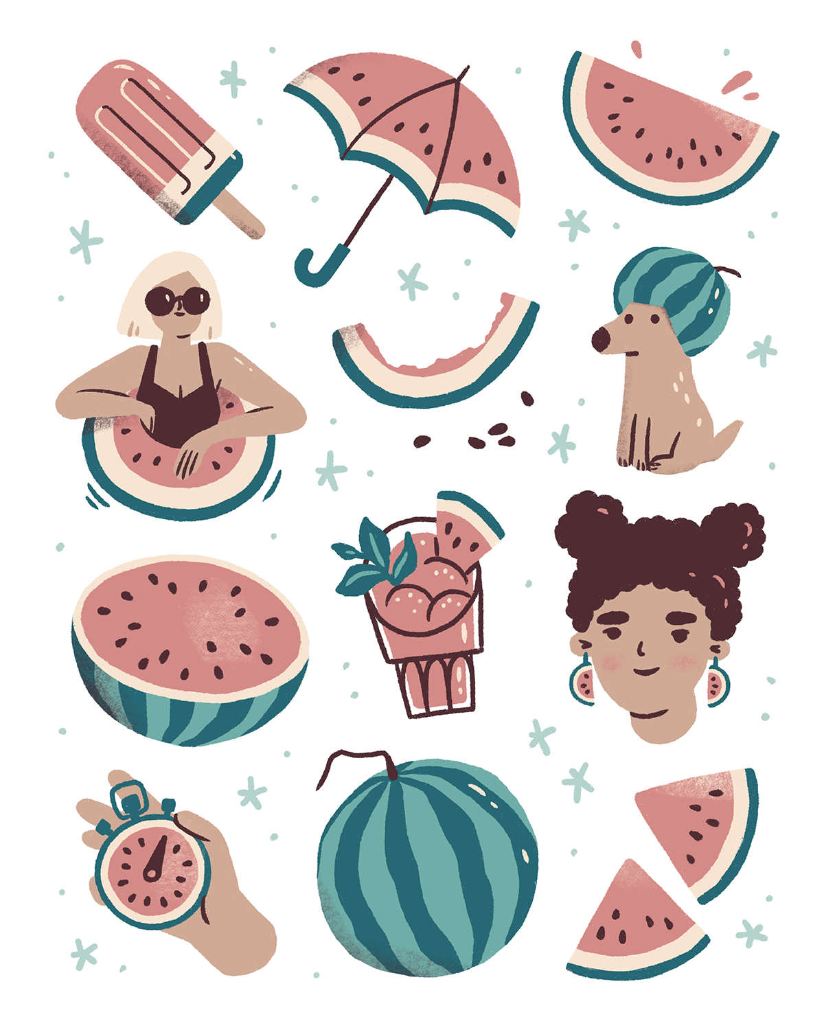 Sasha-Kolesnik_all-things-watermelon_illustration